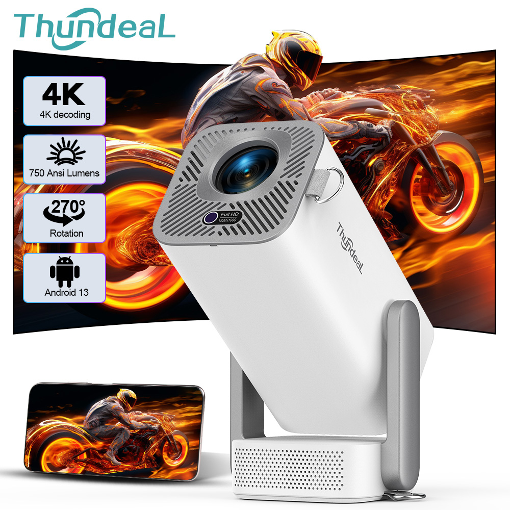 Video Home Cinema - ThundeaL 4K Android Full HD Projector