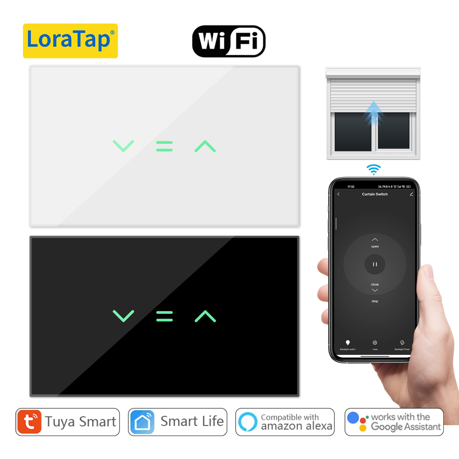Home Cinema App - LoraTap US Curtain Blinds Roller Shutter