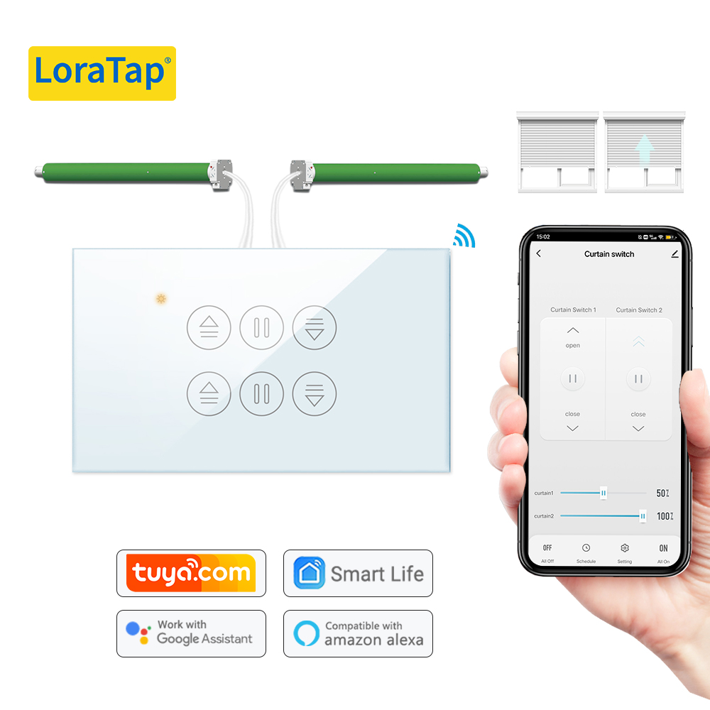Home Cinema App - LoraTap Tuya US Curtain Switch for