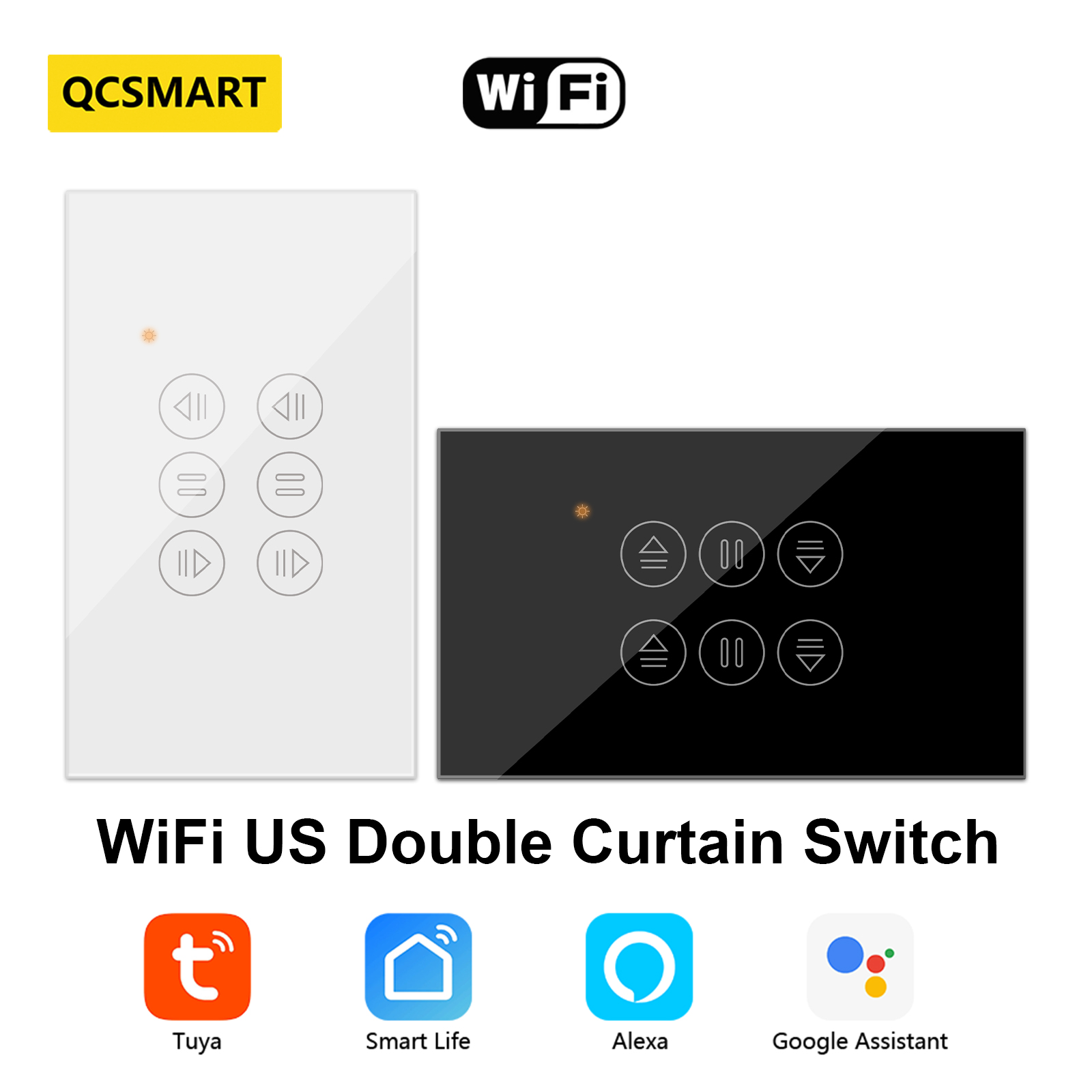 Home Cinema App - QCSMART WiFi Double Curtain US Switch