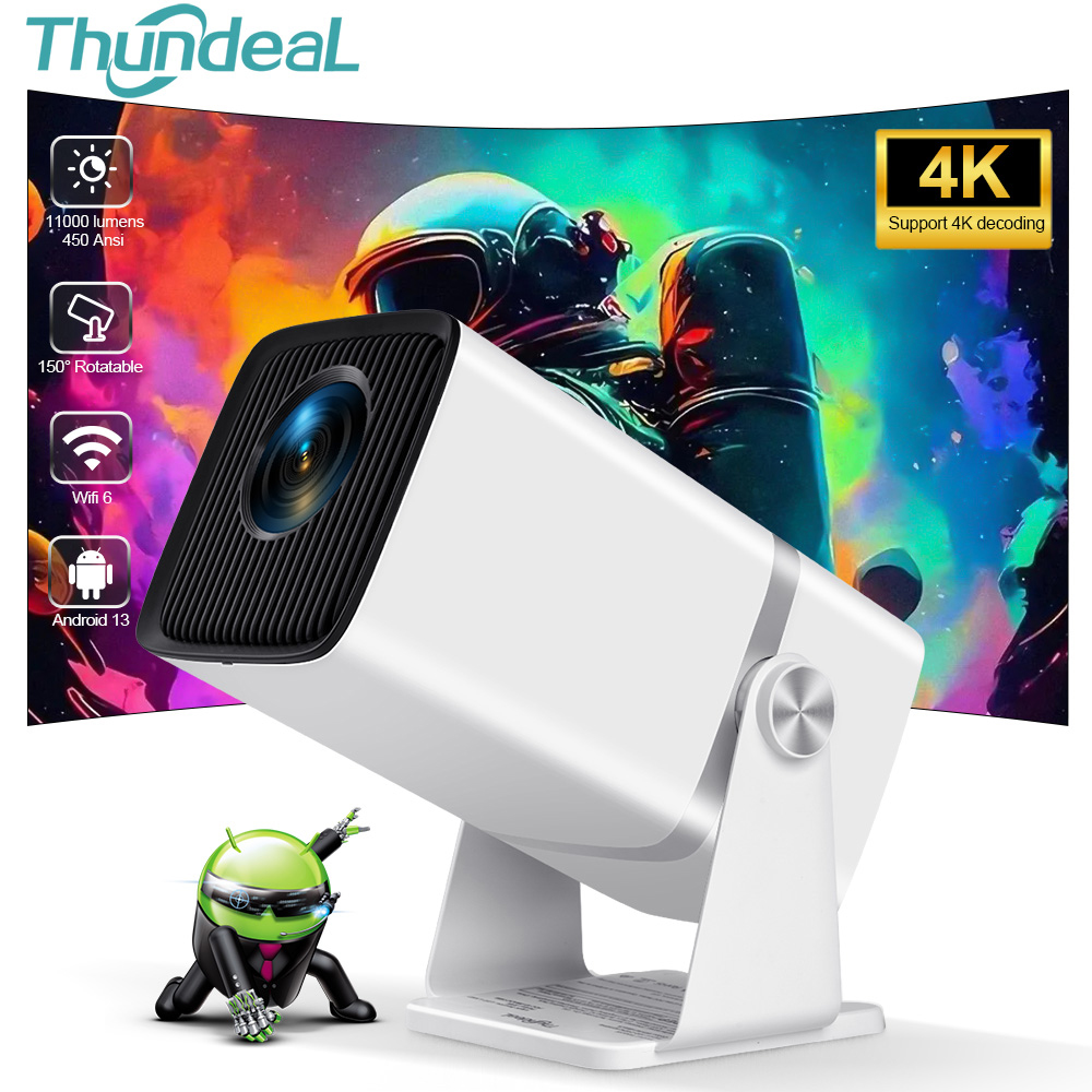 Video Home Cinema - ThundeaL 4K Full HD Projector FHD