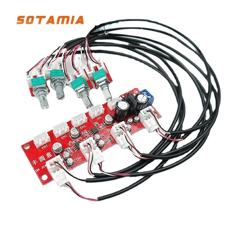 Home Cinema Beamer - SOTAMIA NE5532 4 Way Input Mixer