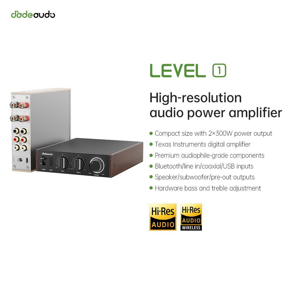 Home Cinema Beamer - JadeAudio Level 1 Desktop HiFi Bluetooth
