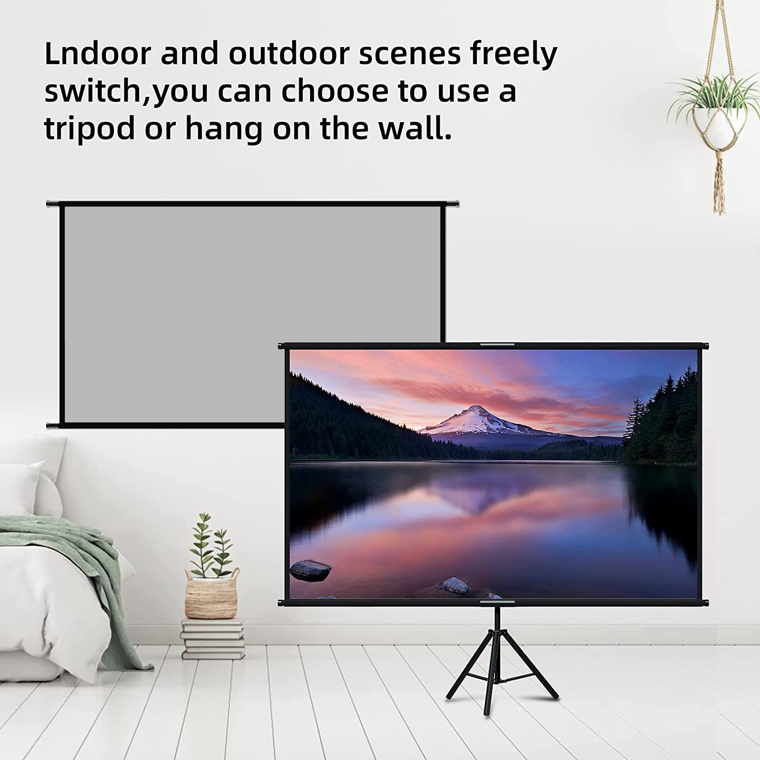 VEIDADZ Projector Screen With  - Home Cinema Projector Screen 评论和价格