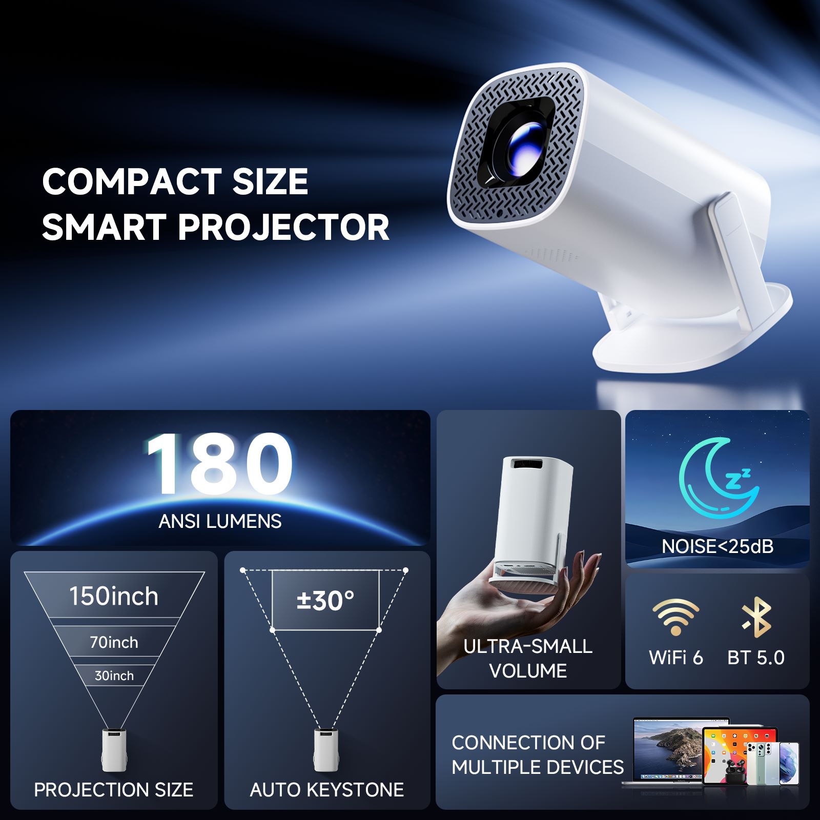 HONGTOP P30PRO Smart Mini Proj - Home Cinema Entertainment 评论和价格