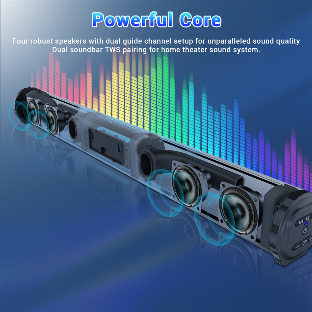 Sound Bar TV Sound System Blue - Soundbar Bluetooth Home 评论和价格