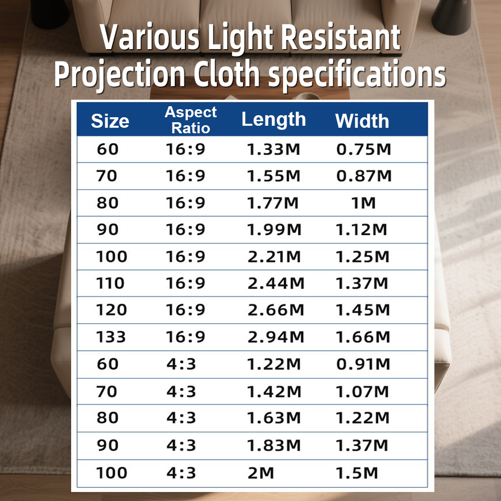 Universal Projector Screen 80/ - Home Cinema Projector Screen 评论和价格