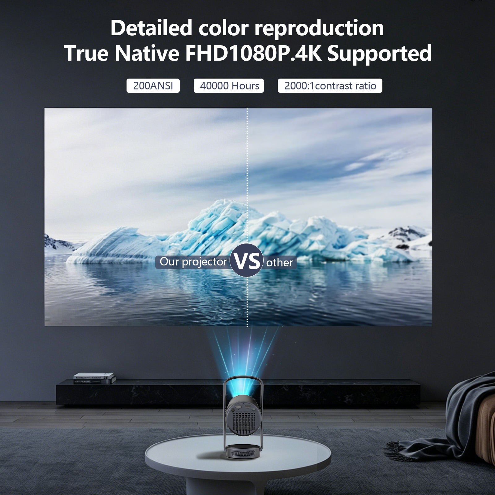 2026 New Smart Portable Projec - Home Cinema Entertainment 评论和价格