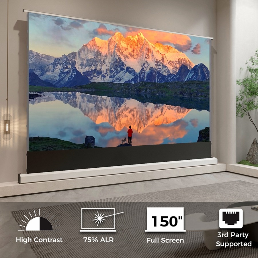 100'' 120'' 150'' 8K High Cont - Home Cinema Projector Screen 评论和价格