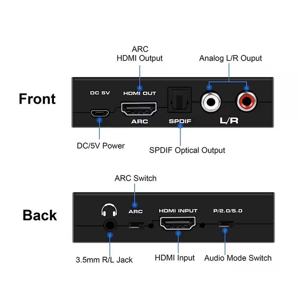 4K@60Hz HDMI Audio Extractor w - Surround Sound Decoder 评论和价格