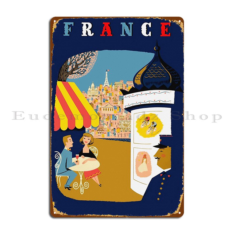Vintage France Sidewalk Cafe T - Home Cinema France 评论和价格