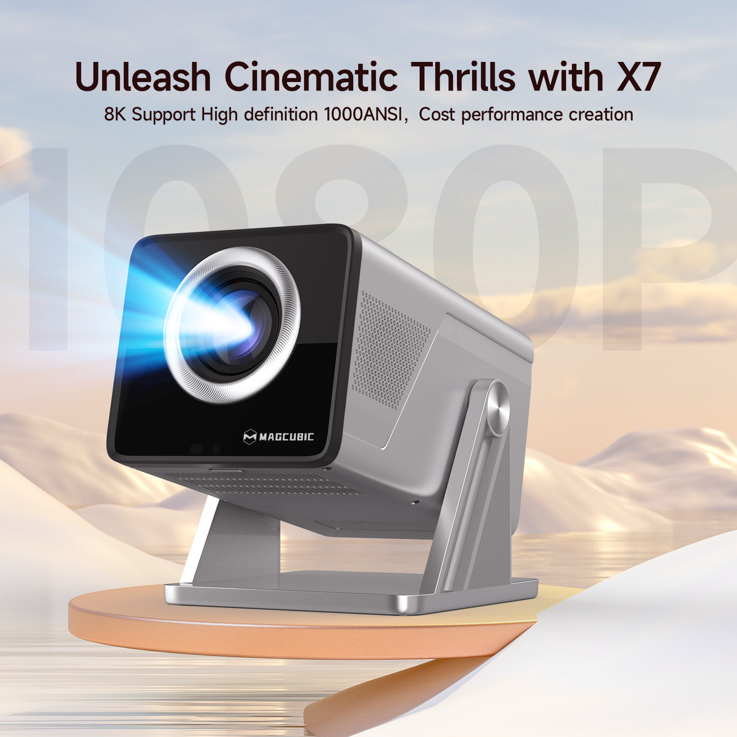 Magcubic 8K HD 1080P 1000ANSI  - Video Home Cinema 评论和价格