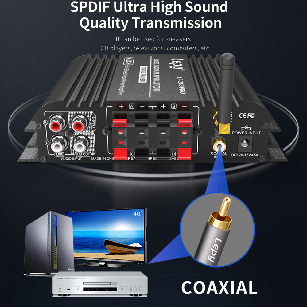 LEPY LP-269PRO 4.1 Channel Amp - Home Cinema Beamer 评论和价格