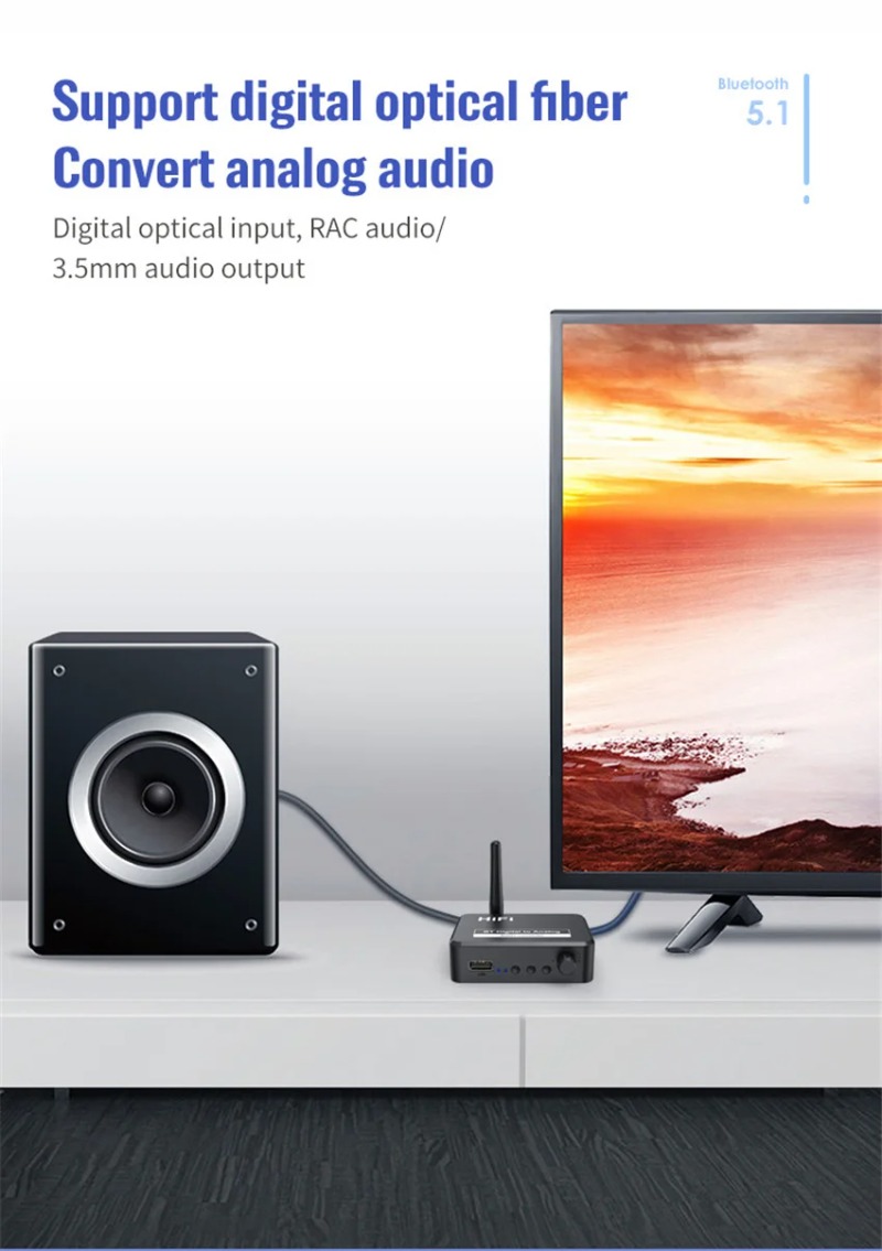 VIKEFON Analog Audio DAC Conve - Surround Sound Decoder 评论和价格