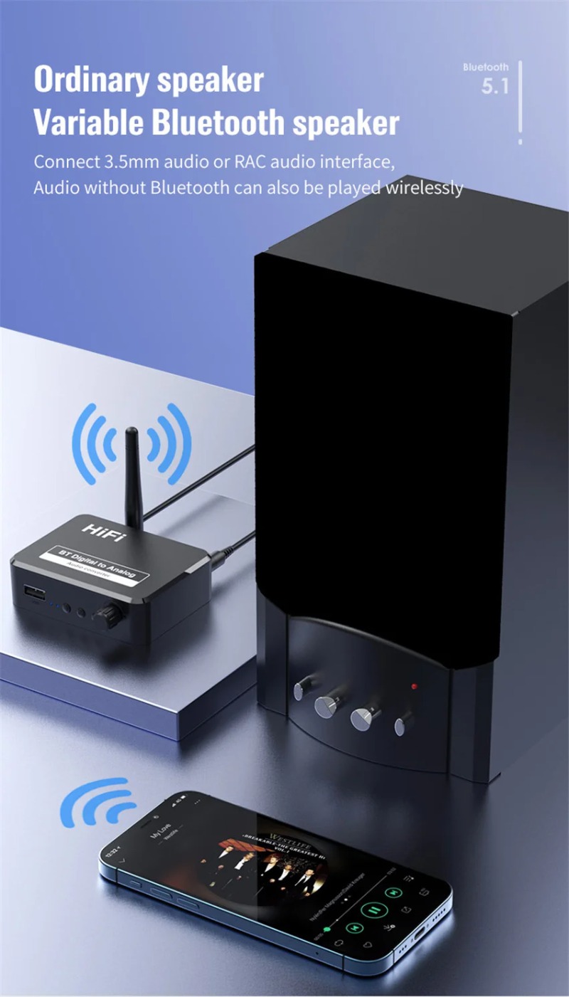 VIKEFON Analog Audio DAC Conve - Surround Sound Decoder 评论和价格