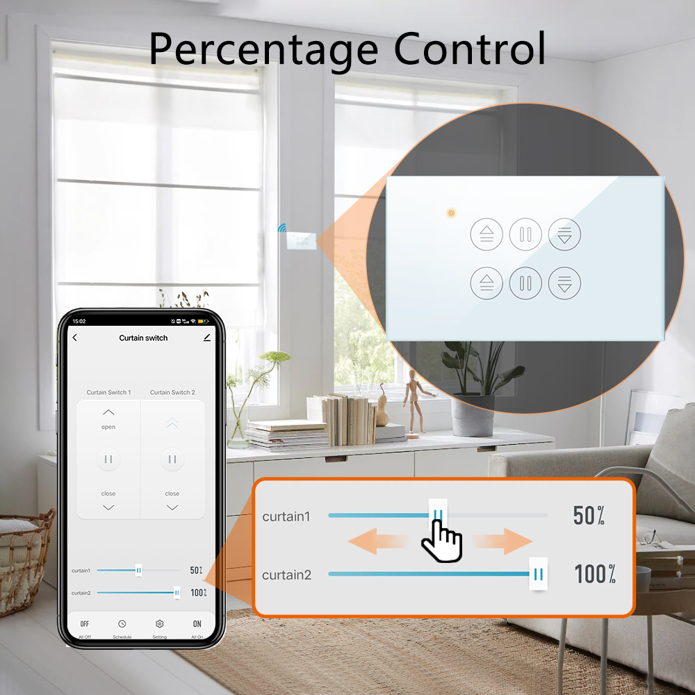 QCSMART WiFi Double Curtain US - Home Cinema App 评论和价格