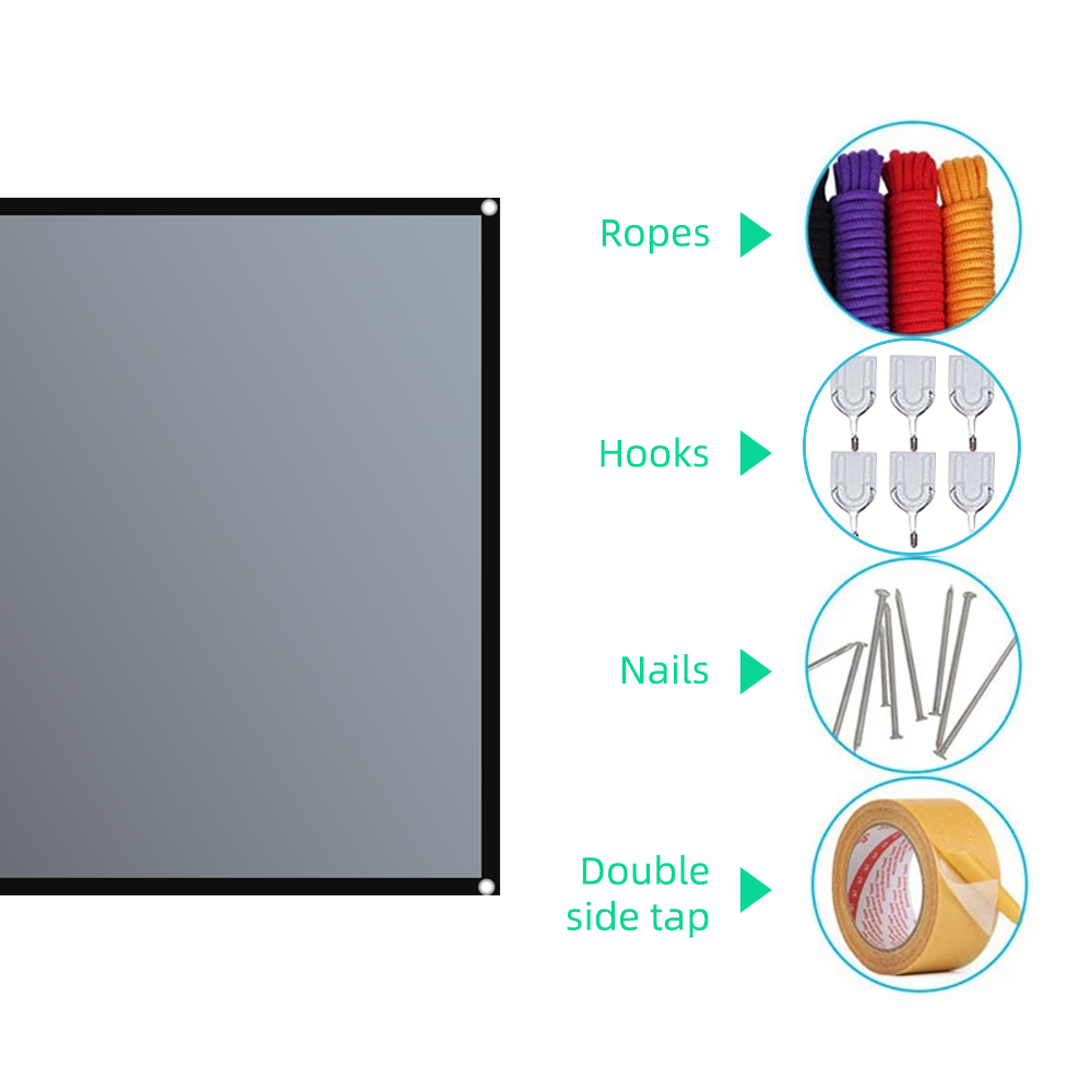 Salange Projector Screen 16:9  - Home Cinema Projector Screen 评论和价格