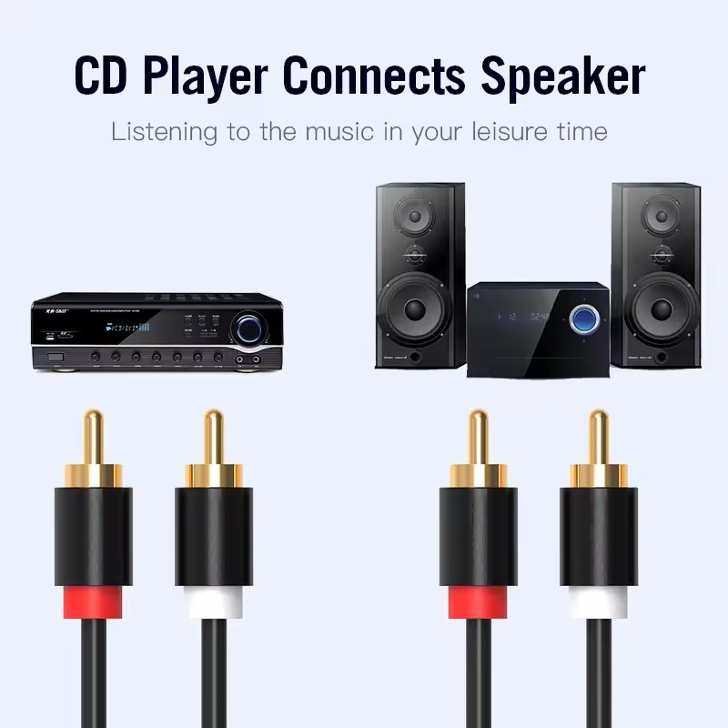HIFI Stereo RCA Cable 2RCA to  - Home Cinema App 评论和价格