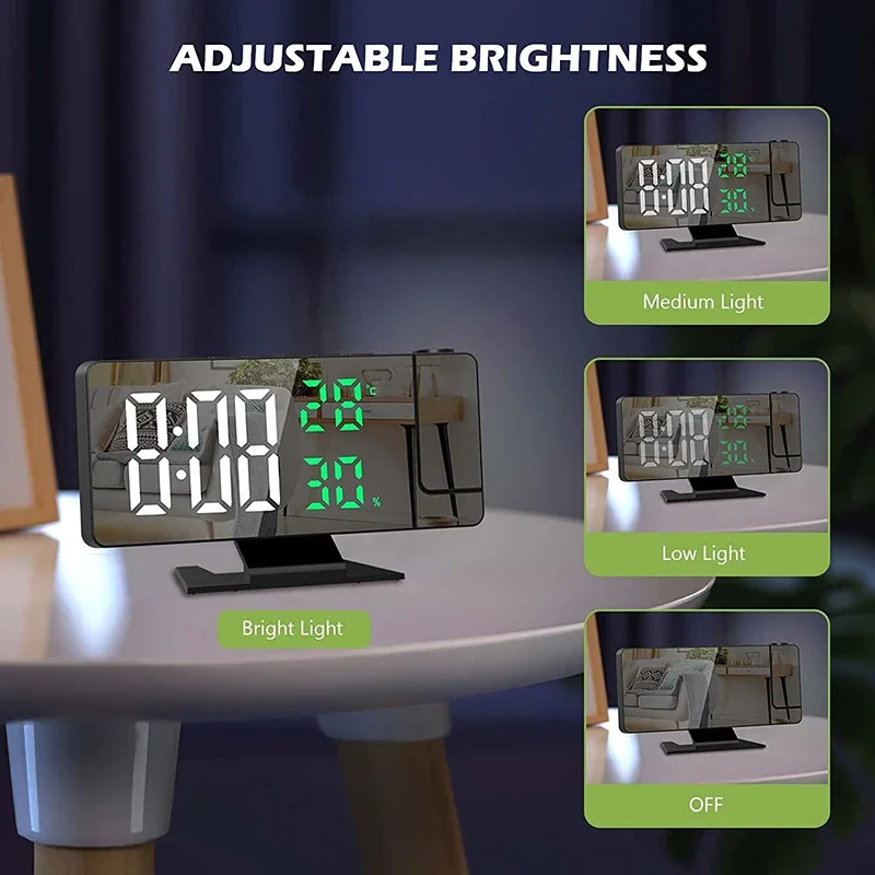 LED Digital Alarm Clock Projec - Projector Mount Ceiling 评论和价格