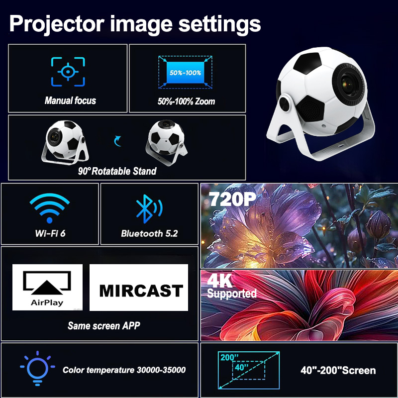 360 Football Projector - Small - Home Cinema Entertainment 评论和价格