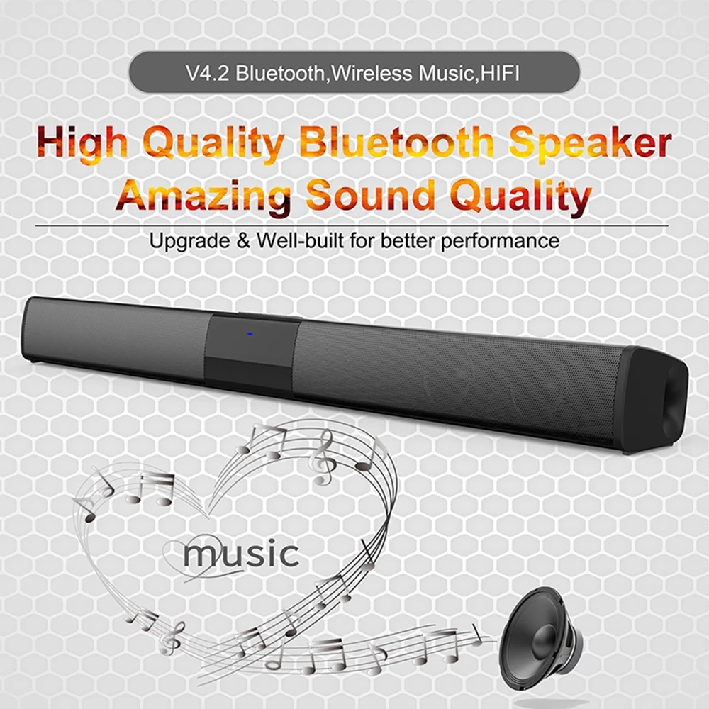 40W Bluetooth Speaker column H - Soundbar Bluetooth Home 评论和价格